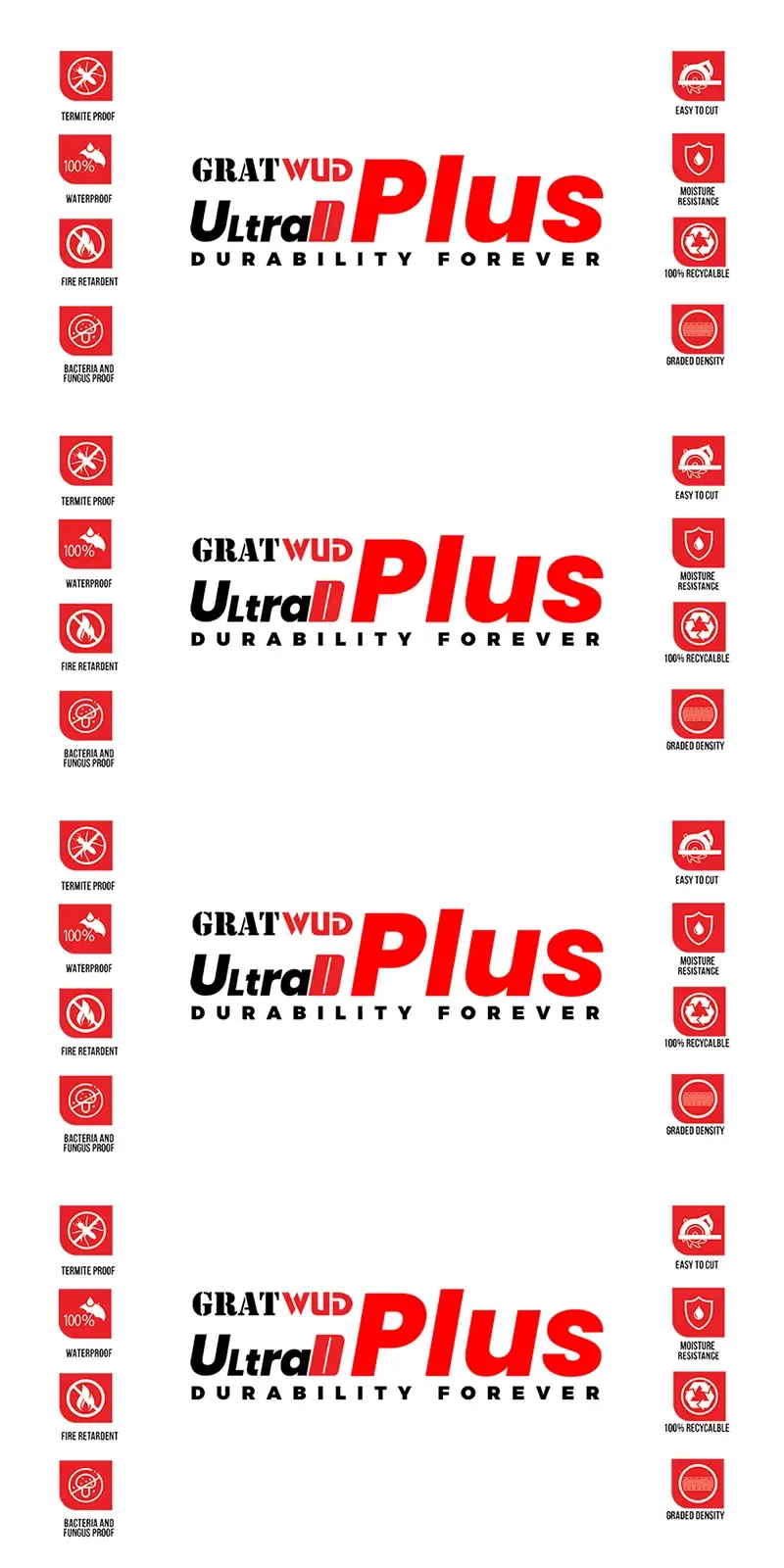Gratwud UltraD Plus PVC foam board designed for premium interior applications in Kerala